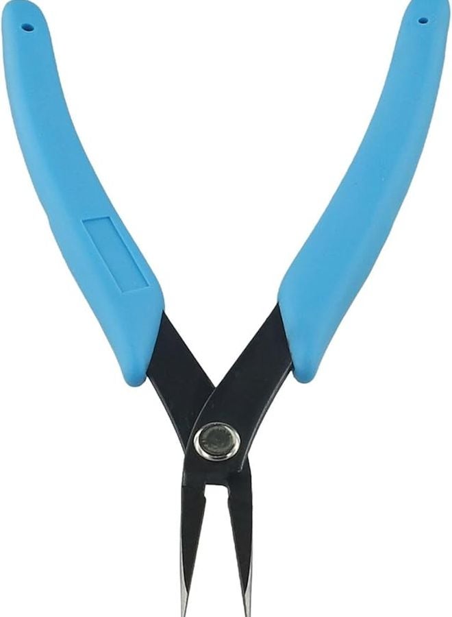 كماشة سلسلة الأنف طرف ناعم مقبض غير قابل للانزلاق مقاوم للصدأ أداة صنع المجوهرات الزرقاء - Image 5